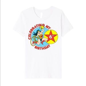 Wonder Woman 6th birthday tshirt